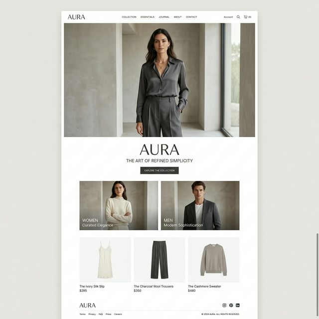Preview de Aura Landing Page